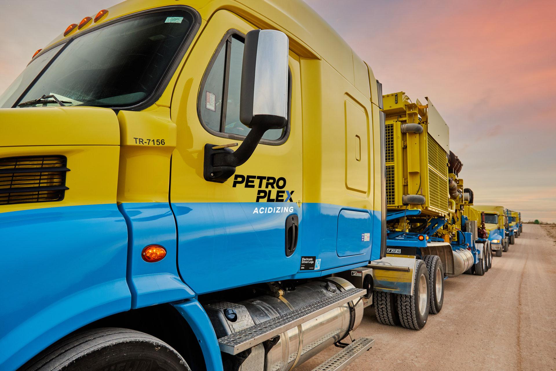 Petroplex branded truck